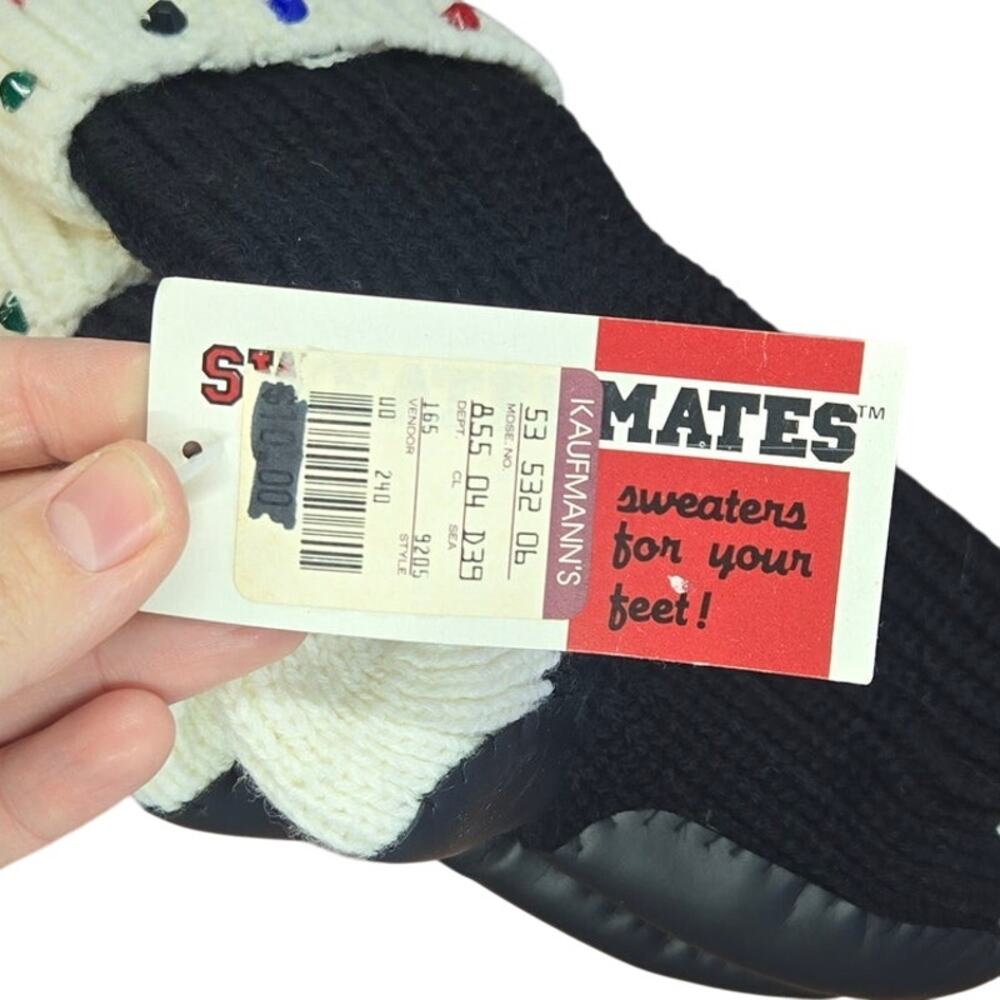 Vintage Mates Polka Dot Socks with Leather Heel Patches - Picture 6 of 7